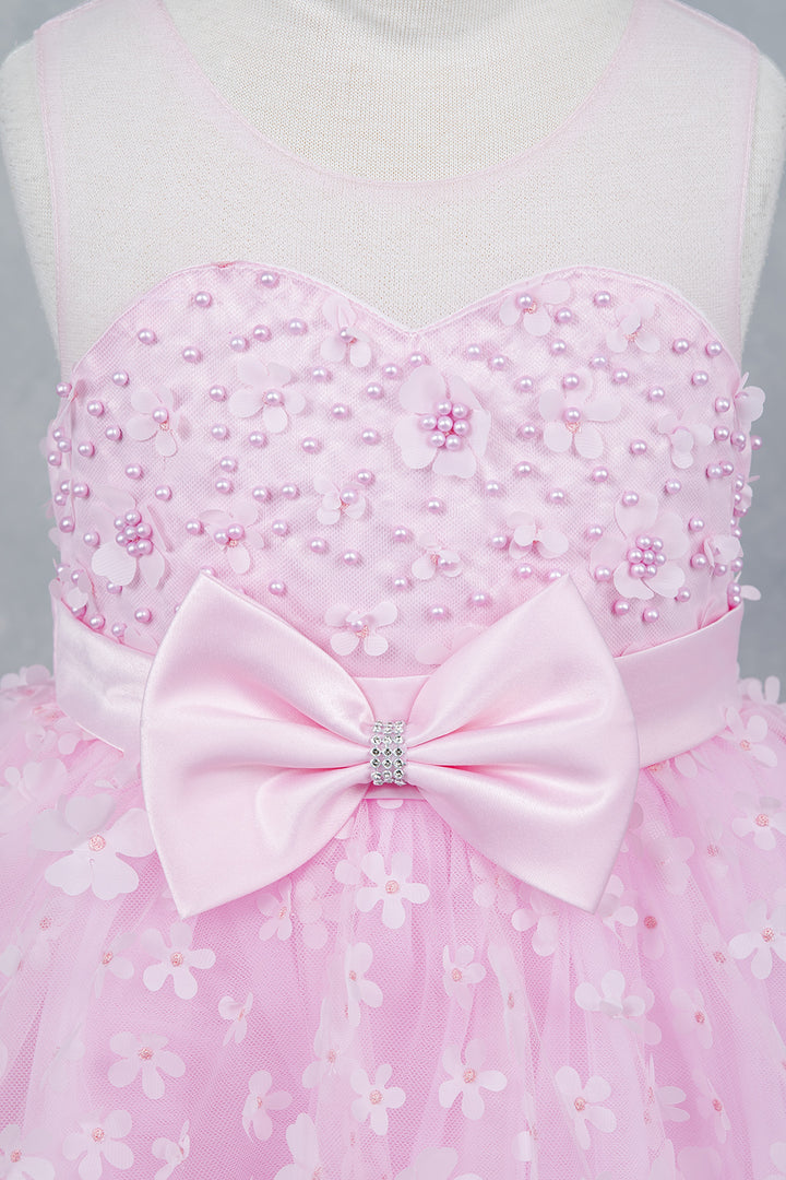 Girls 3D Floral High Low Dress by Cinderella Couture 9170