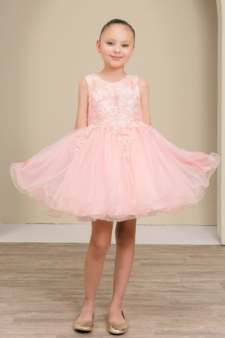 Girls Short Sleeveless Dress by Cinderella Couture 9172