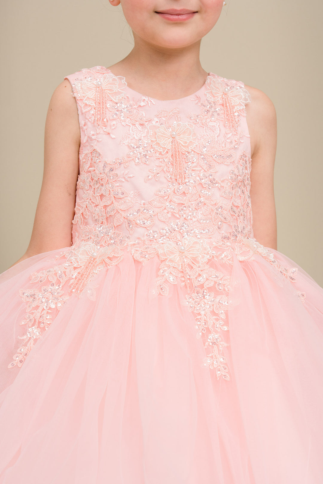 Girls Short Sleeveless Dress by Cinderella Couture 9172