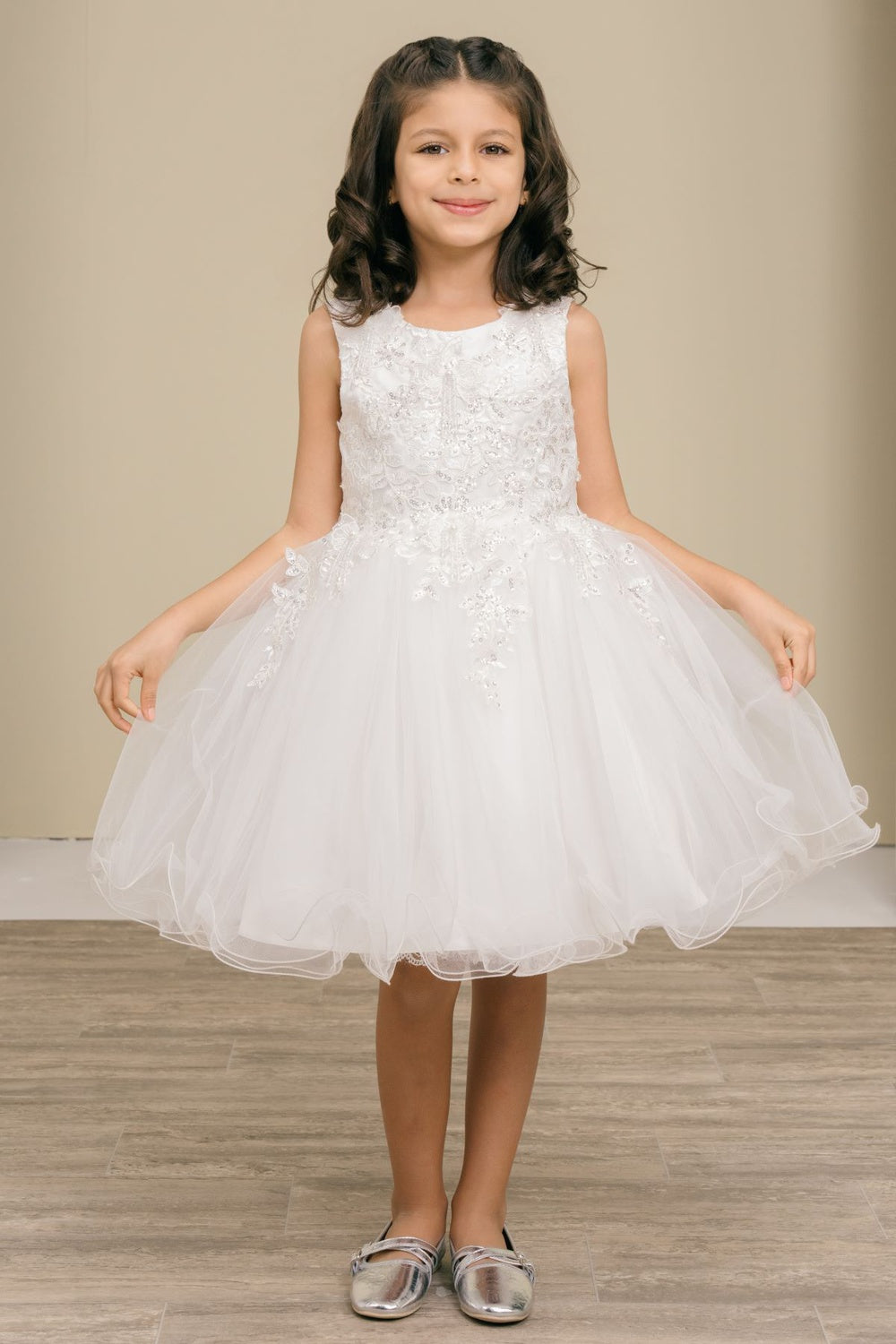 Girls Short Sleeveless Dress by Cinderella Couture 9172