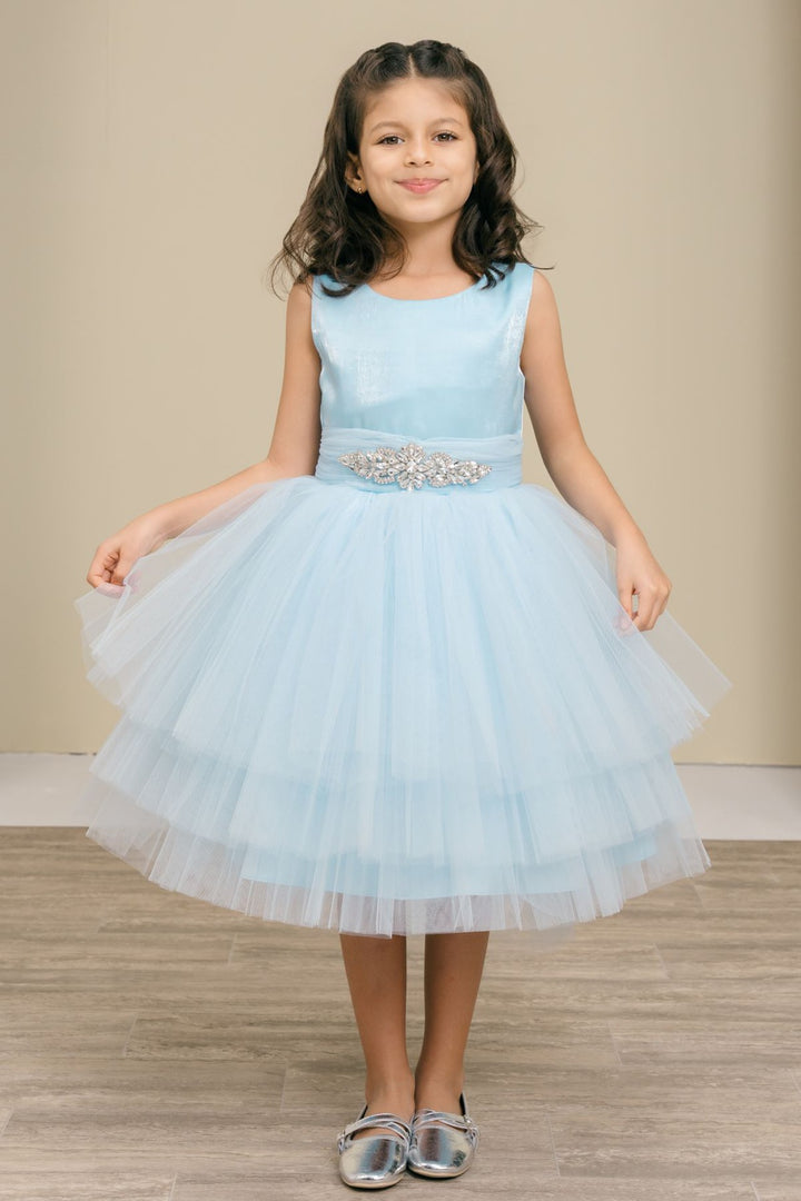 Girls Sleeveless Tiered Dress by Cinderella Couture 9180