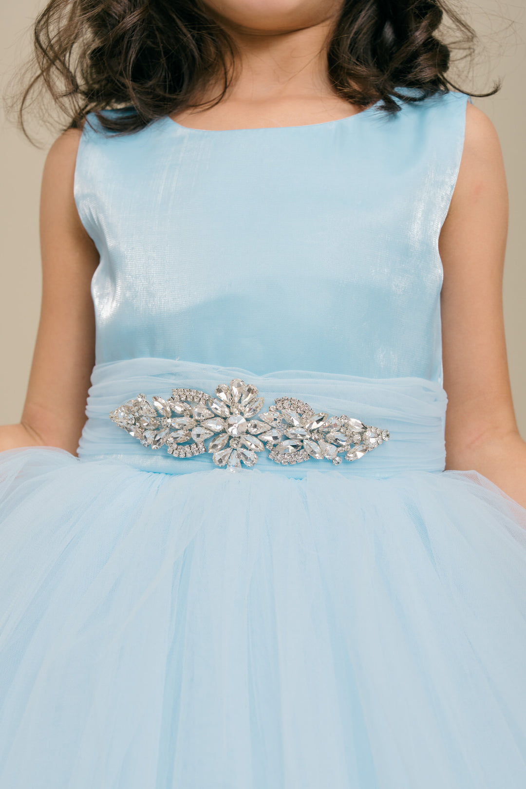 Girls Sleeveless Tiered Dress by Cinderella Couture 9180