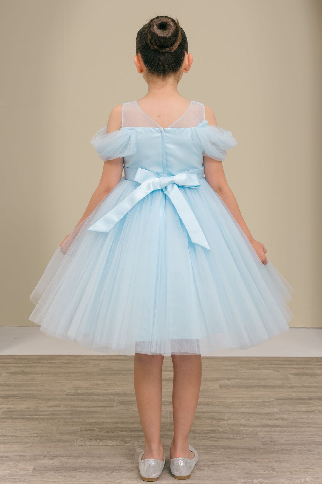 Girls Short Off Shoulder Dress by Cinderella Couture 9182