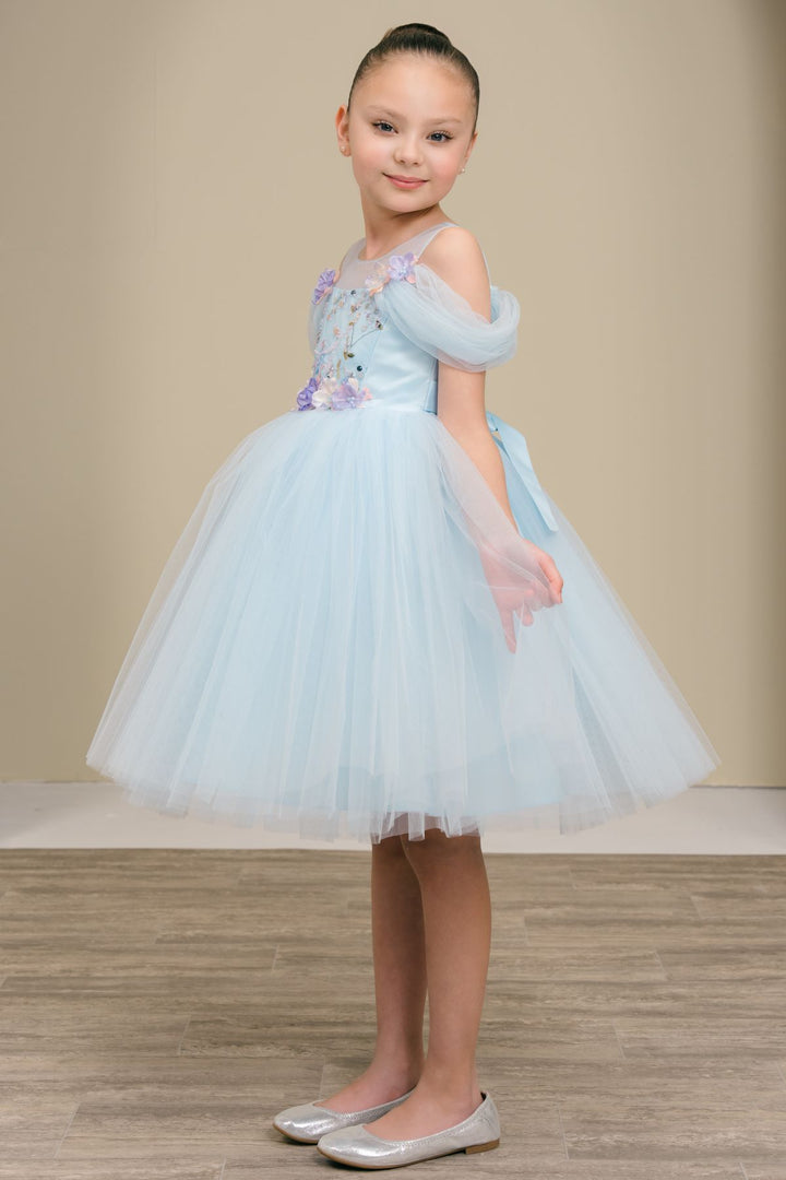 Girls Short Off Shoulder Dress by Cinderella Couture 9182