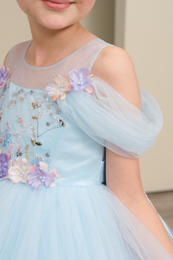 Girls Short Off Shoulder Dress by Cinderella Couture 9182