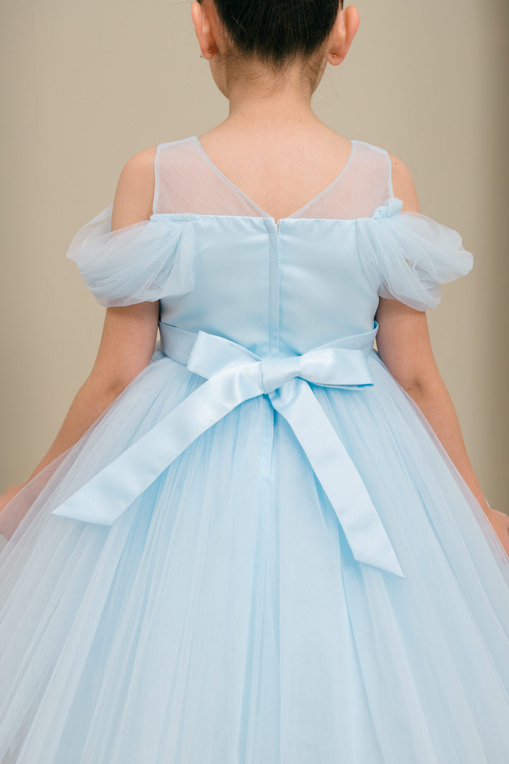 Girls Short Off Shoulder Dress by Cinderella Couture 9182