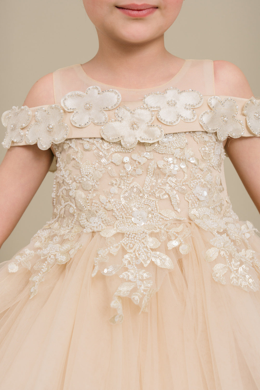 Girls Short Off Shoulder Dress by Cinderella Couture 9183