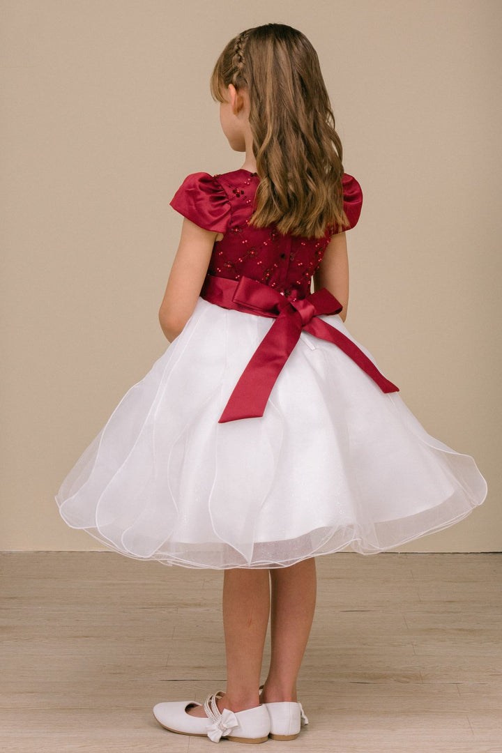 Girls Short Sleeve Dress by Cinderella Couture 9185
