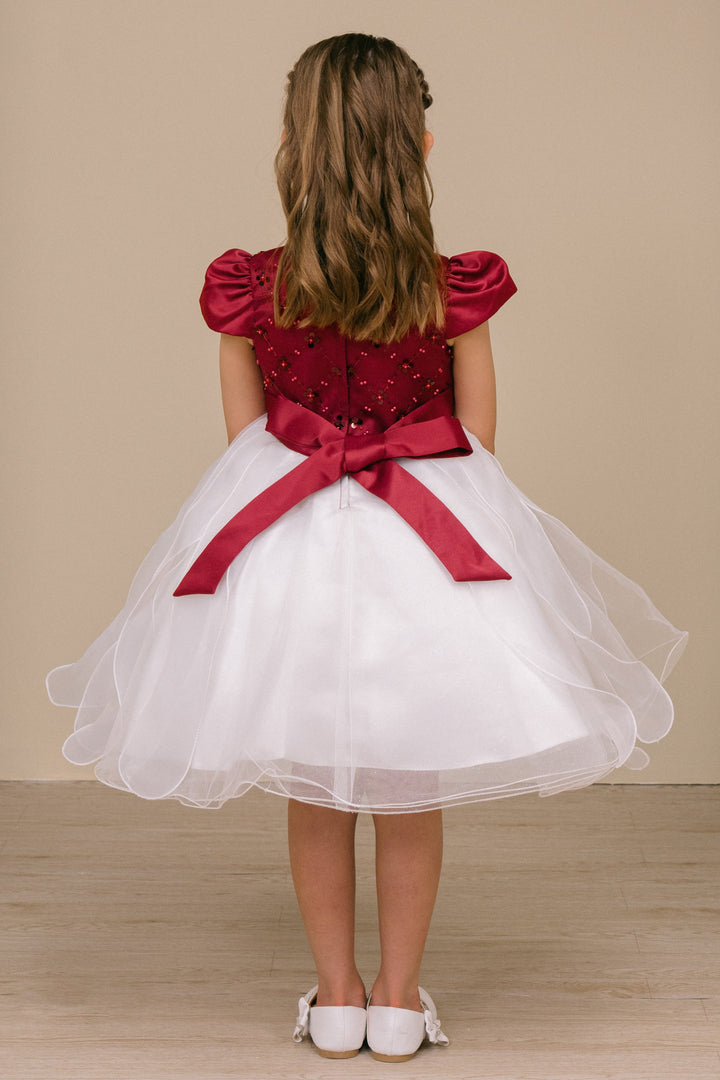 Girls Short Sleeve Dress by Cinderella Couture 9185