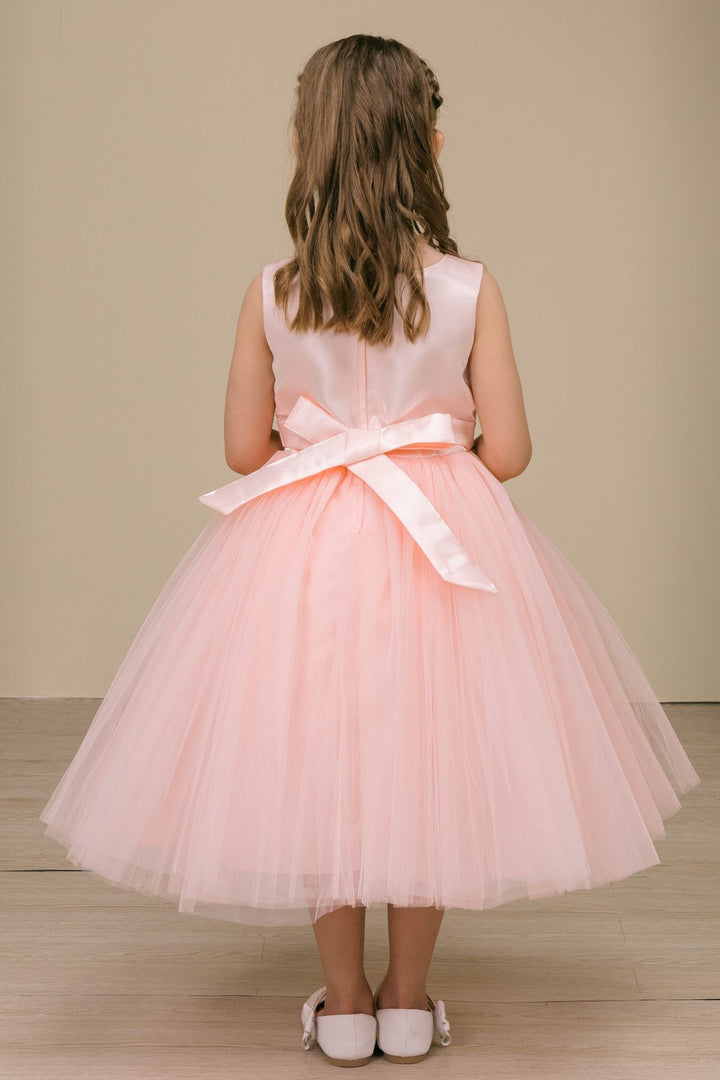 Girls Sleeveless Tea Length Dress by Cinderella Couture 9192