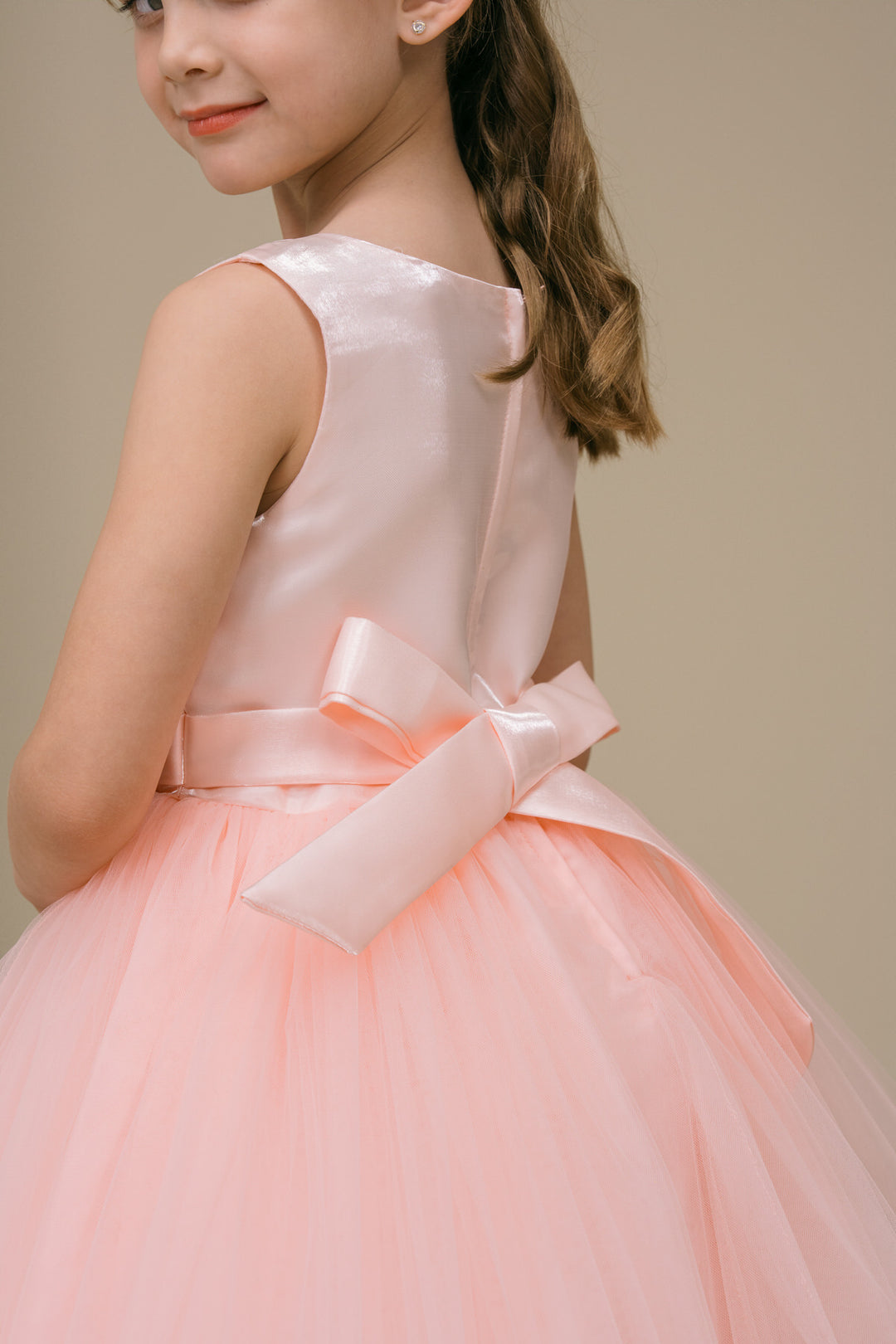 Girls Sleeveless Tea Length Dress by Cinderella Couture 9192