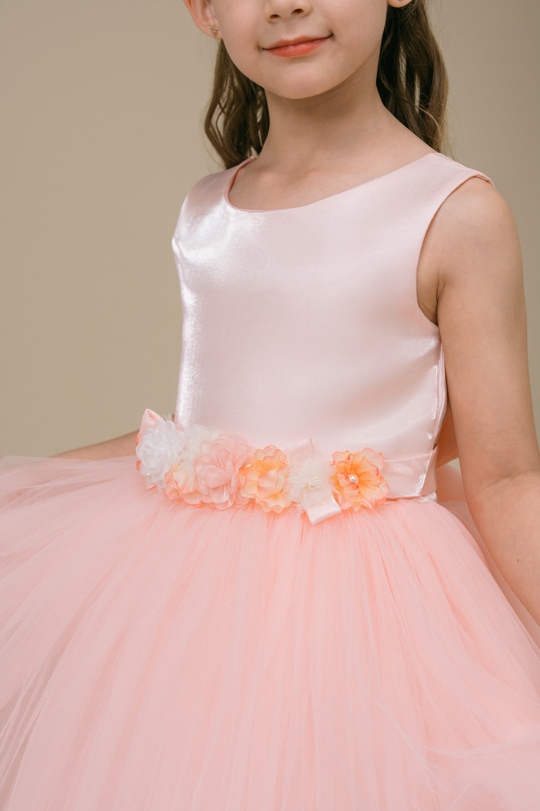Girls Sleeveless Tea Length Dress by Cinderella Couture 9192