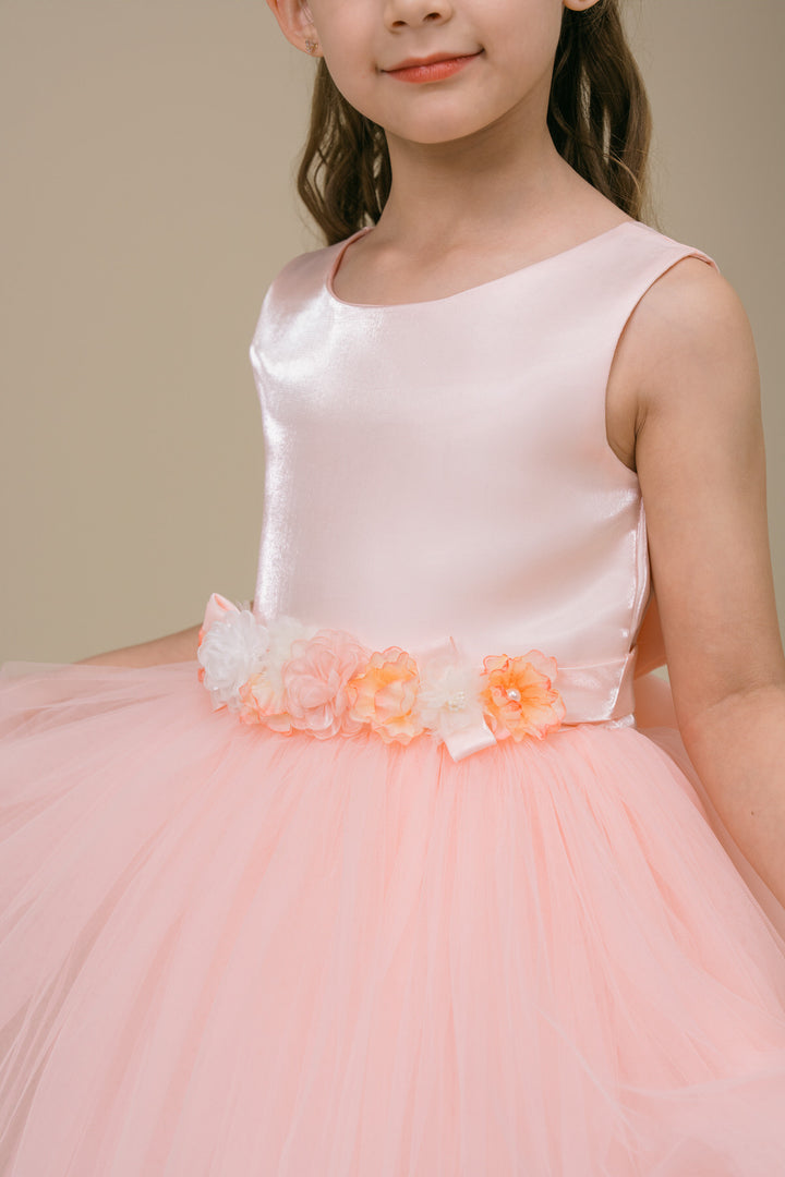 Girls Sleeveless Tea Length Dress by Cinderella Couture 9192