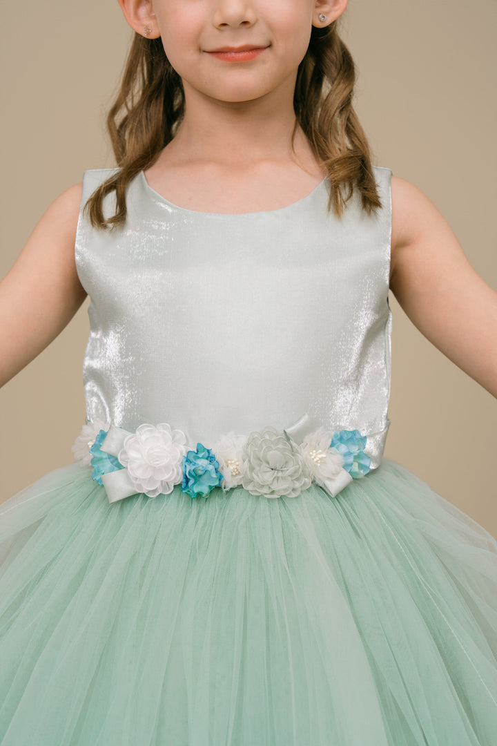 Girls Sleeveless Tea Length Dress by Cinderella Couture 9192