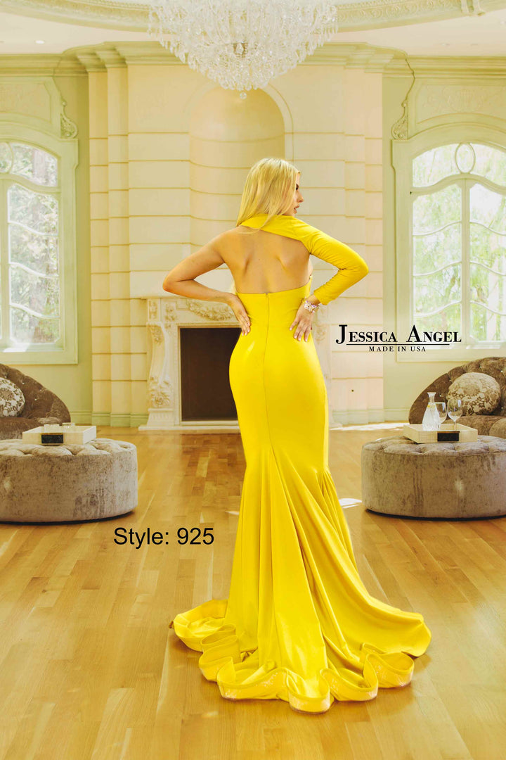 Jersey Fitted One Shoulder Gown by Jessica Angel 925