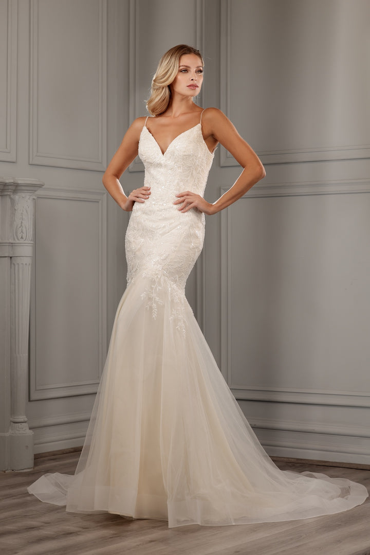 Embroidered Mermaid Bridal Gown by Abby Lane 97154