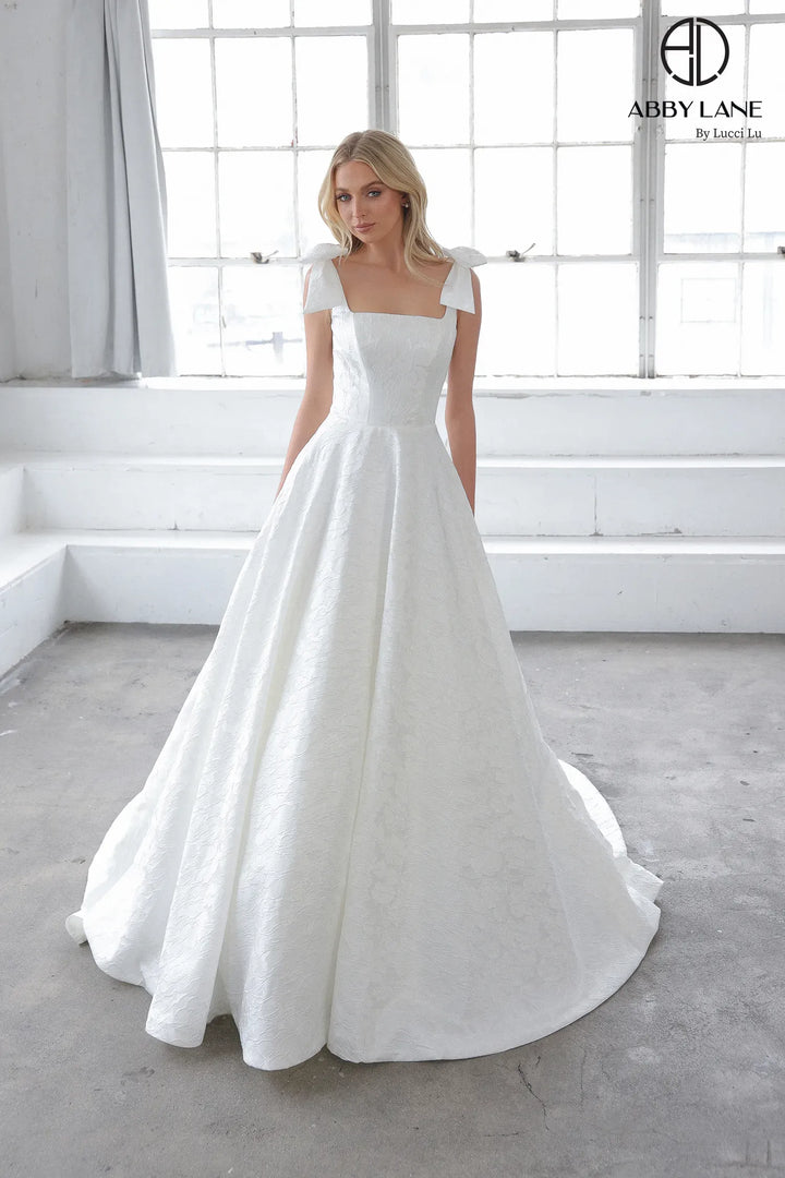 Brocade Sleeveless Bridal Gown by Abby Lane 97306
