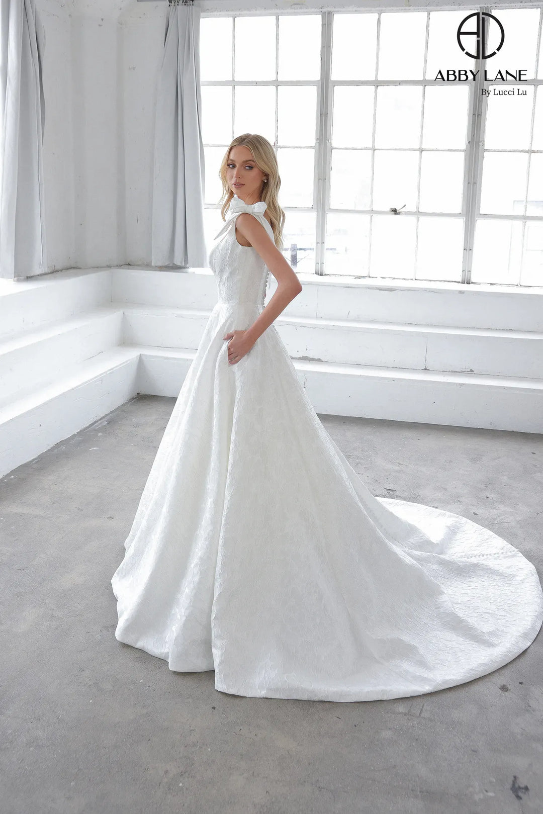 Brocade Sleeveless Bridal Gown by Abby Lane 97306
