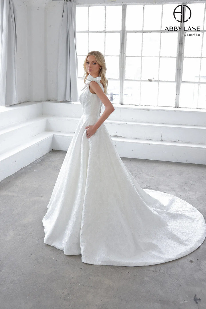 Brocade Sleeveless Bridal Gown by Abby Lane 97306