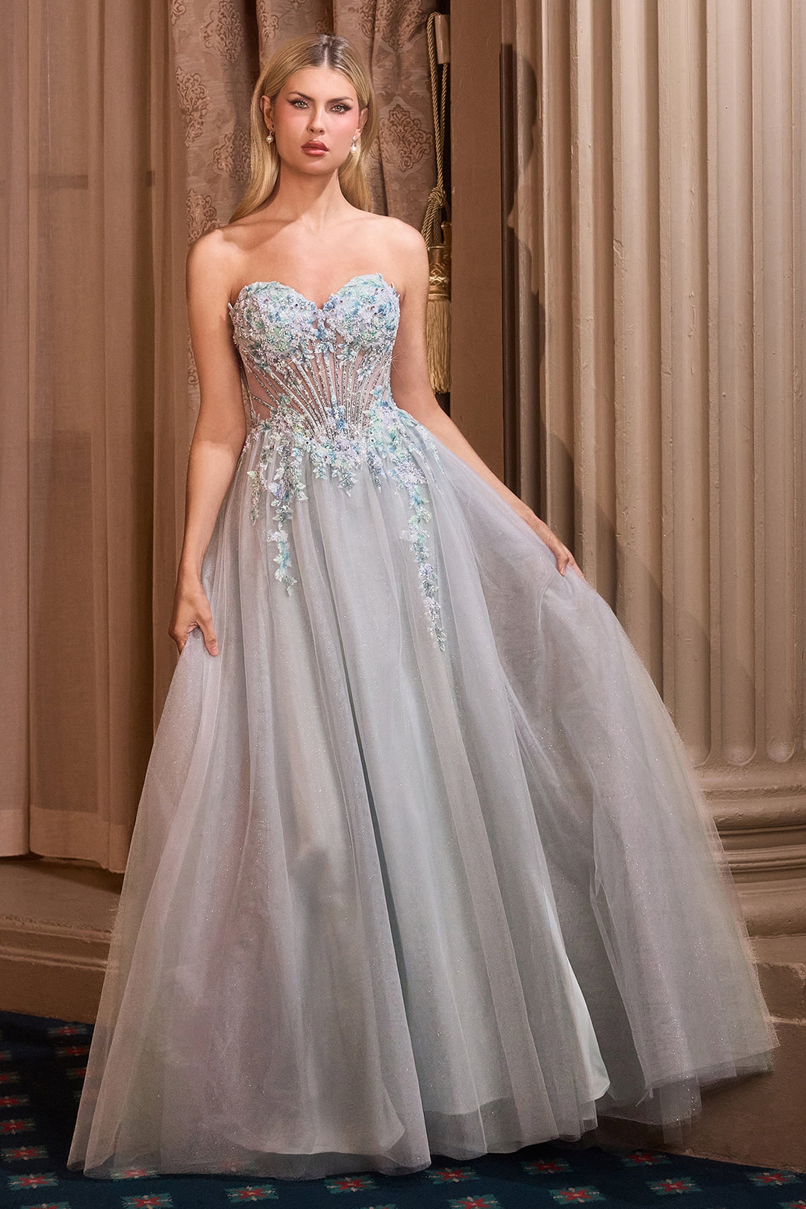 【ANDRESD】all in one dress & tulle tops Andrea and Leo A1478 Dress – ABC Fashion