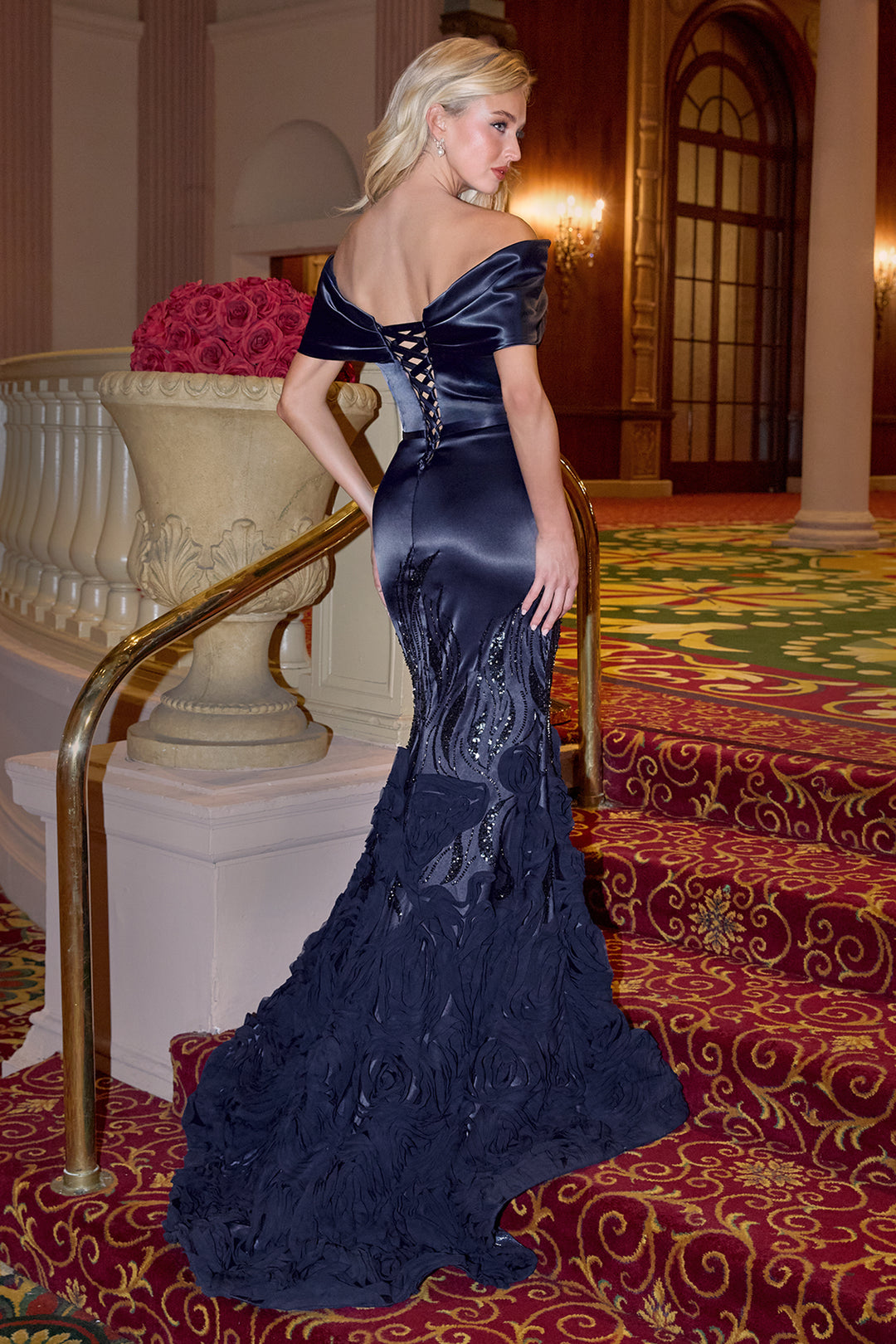 Off Shoulder Mermaid Gown by Andrea and Leo A1482