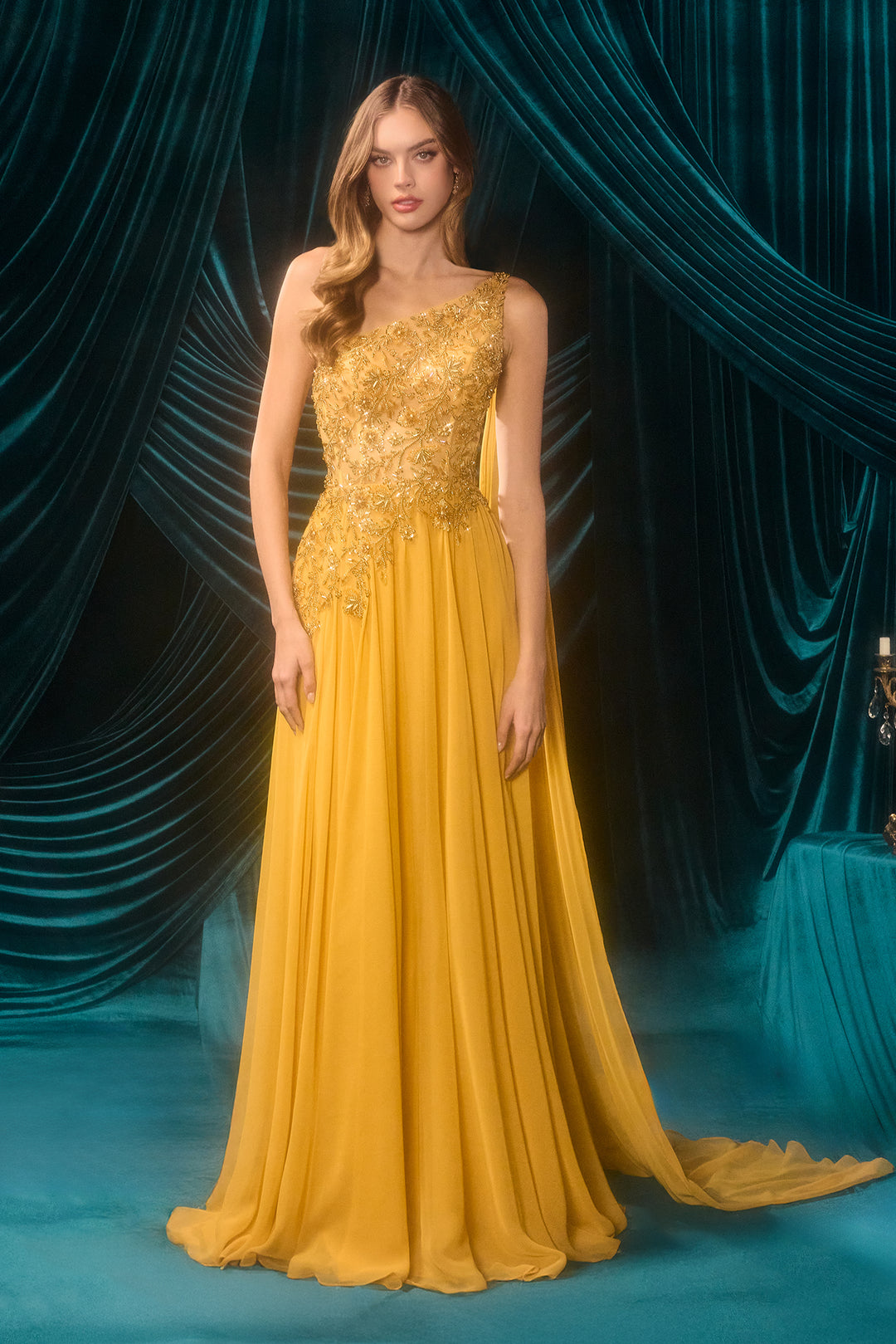Andrea and Leo A1495 Prom Dress - Marigold | NewYorkDress Andrea and Leo A1495 Prom Dress - Marigold | NewYorkDress