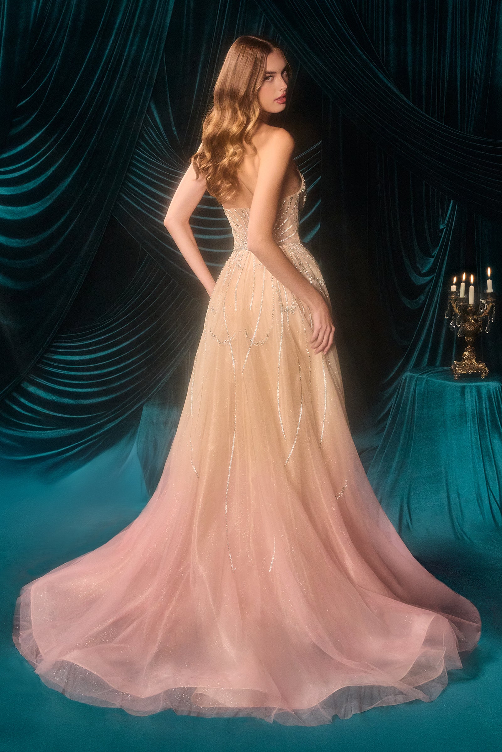 Strapless Overskirt Gown by Andrea and Leo A1508 – ABC Fashion