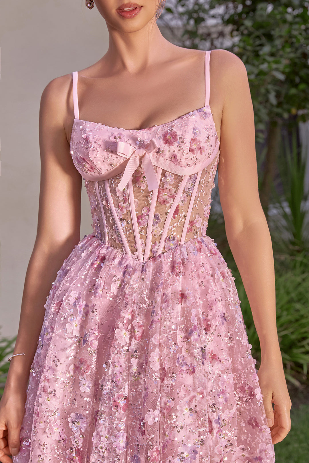 Sleeveless Tea Length Dress by Andrea and Leo A1523