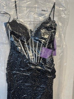 Beaded Fitted Strapless Slit Gown by Ladivine CM367 - Outlet