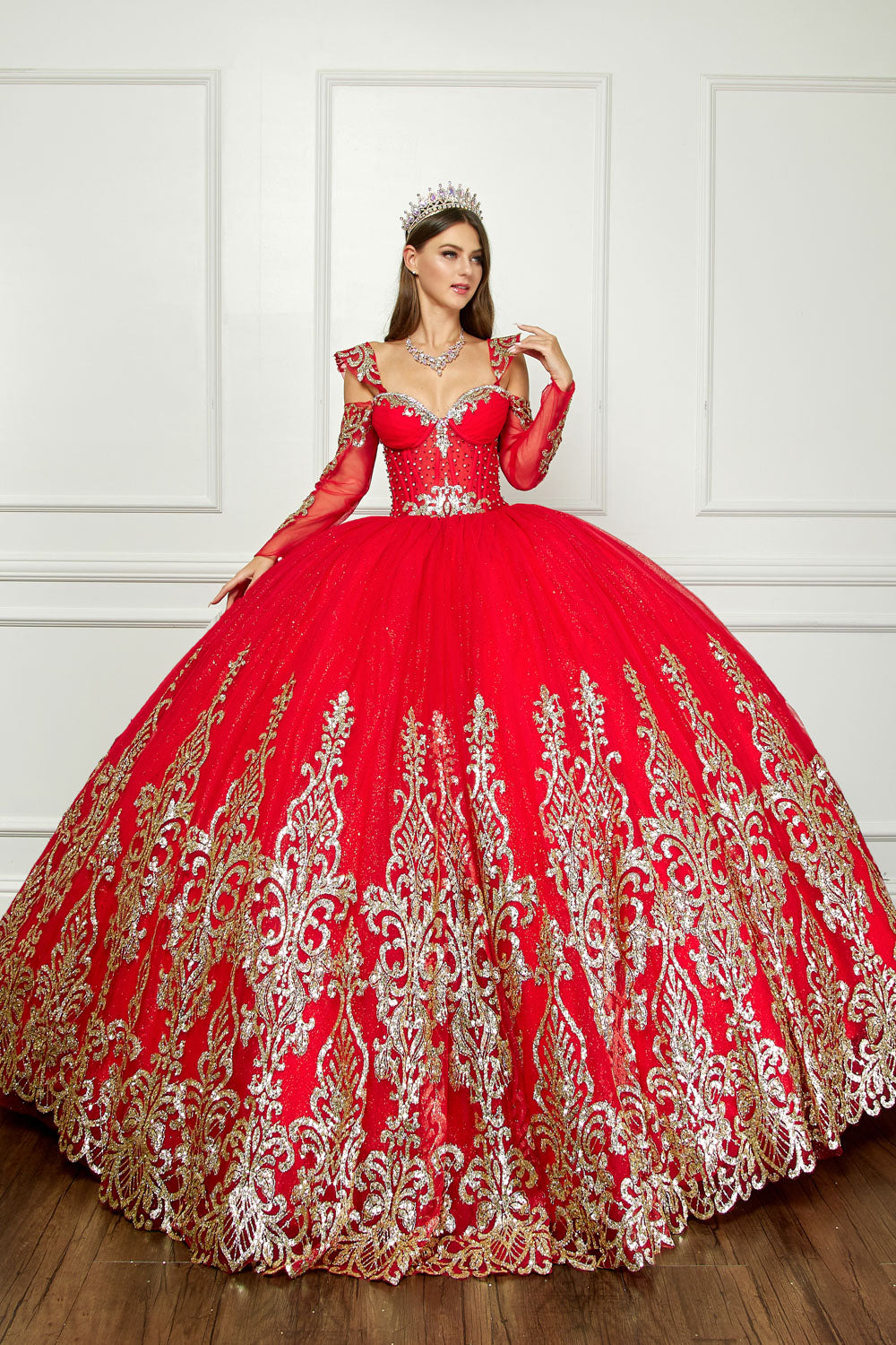 red off the shoulder bell sleeve dress Off Shoulder Shirred Bell Sleeve Dress