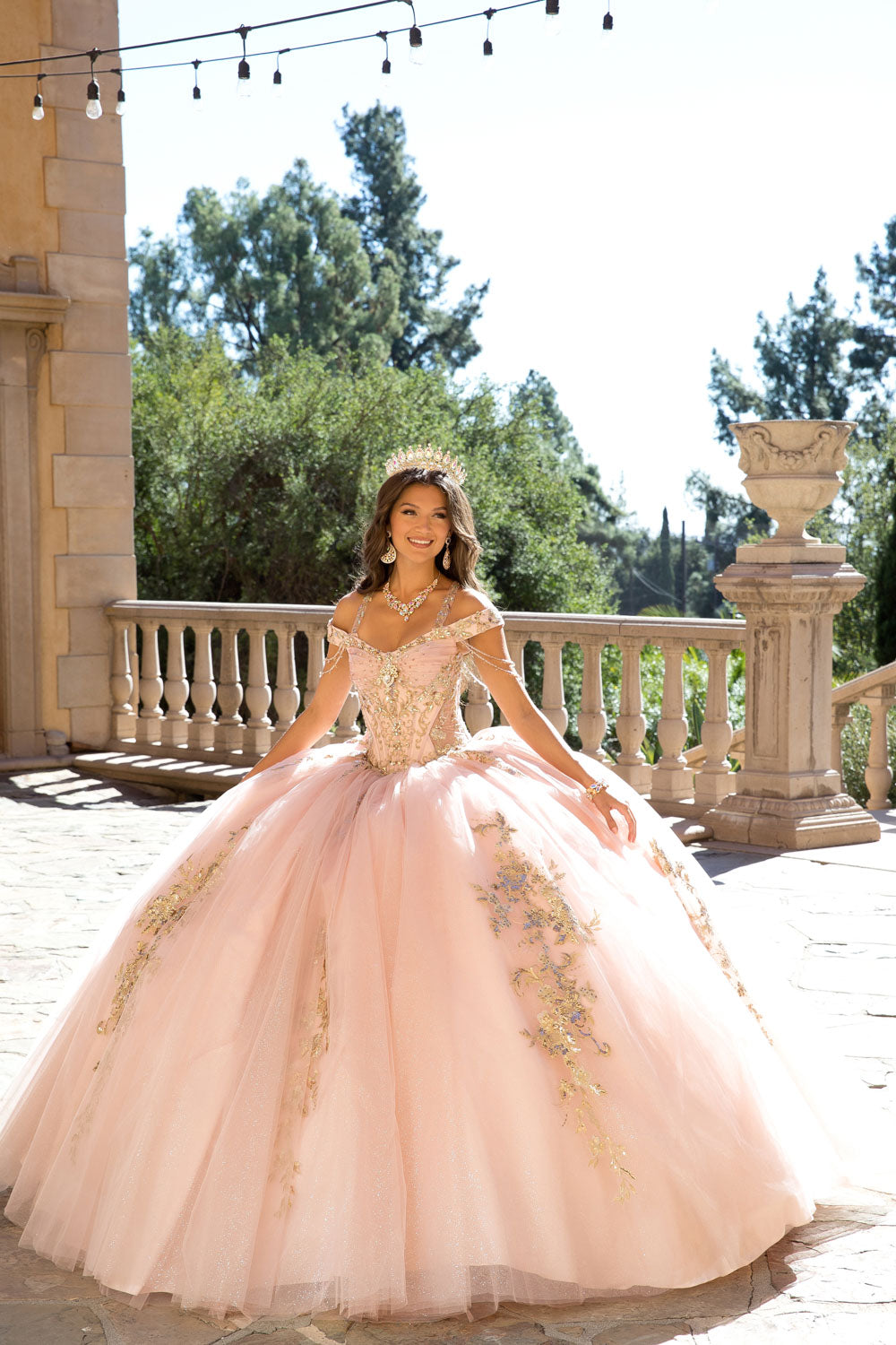 Beaded Off Shoulder Ball Gown by Petite Adele PQ1076 – ABC Fashion