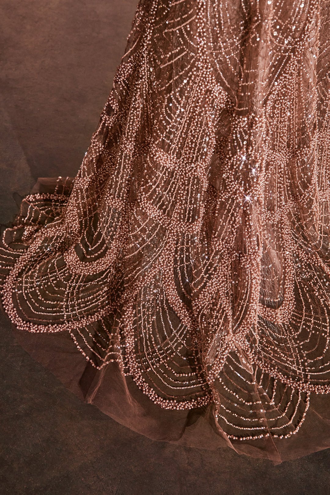 Beaded Off Shoulder Mermaid Dress by Ladivine CC4020