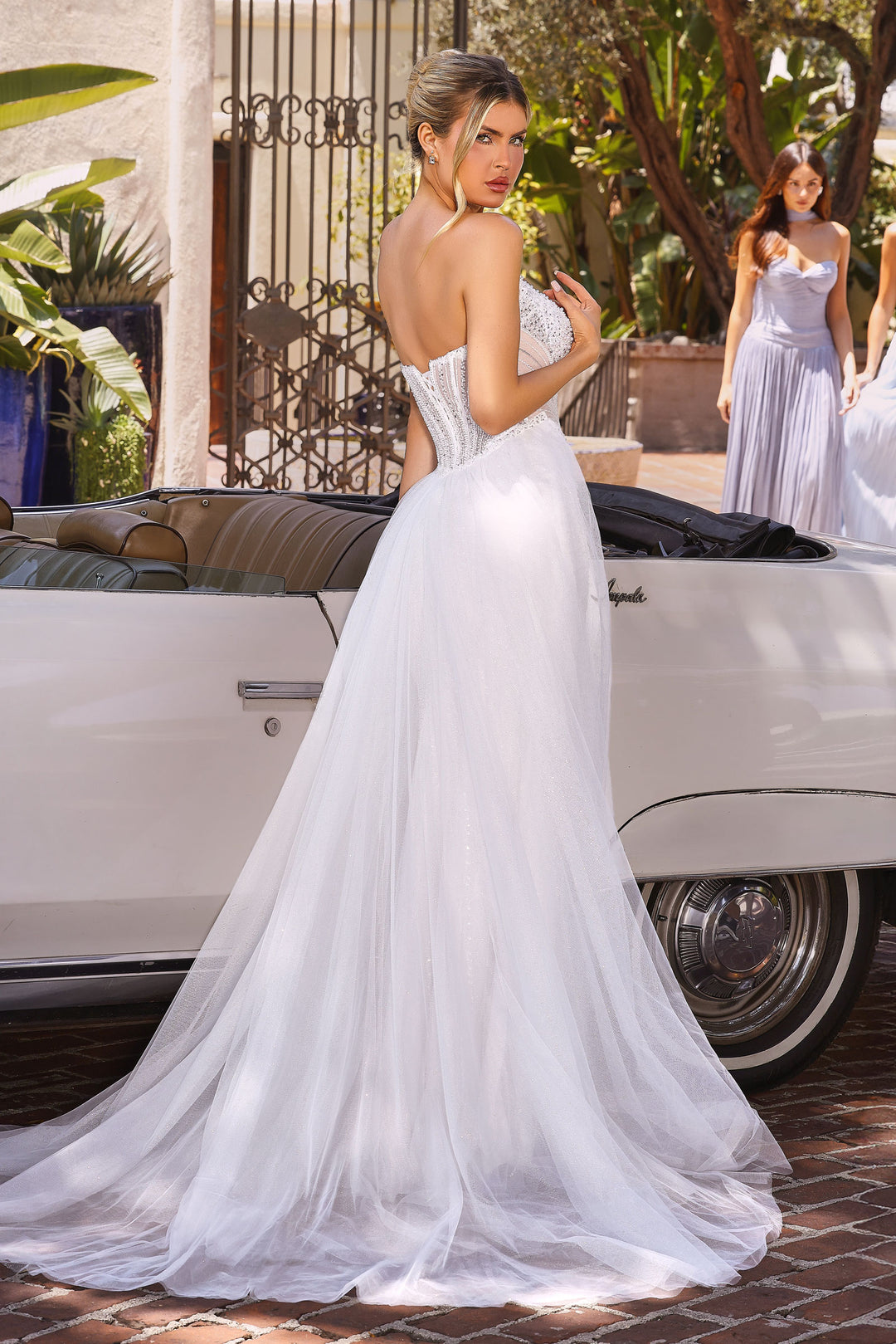 Strapless Overskirt Bridal Gown by Ladivine CC492W