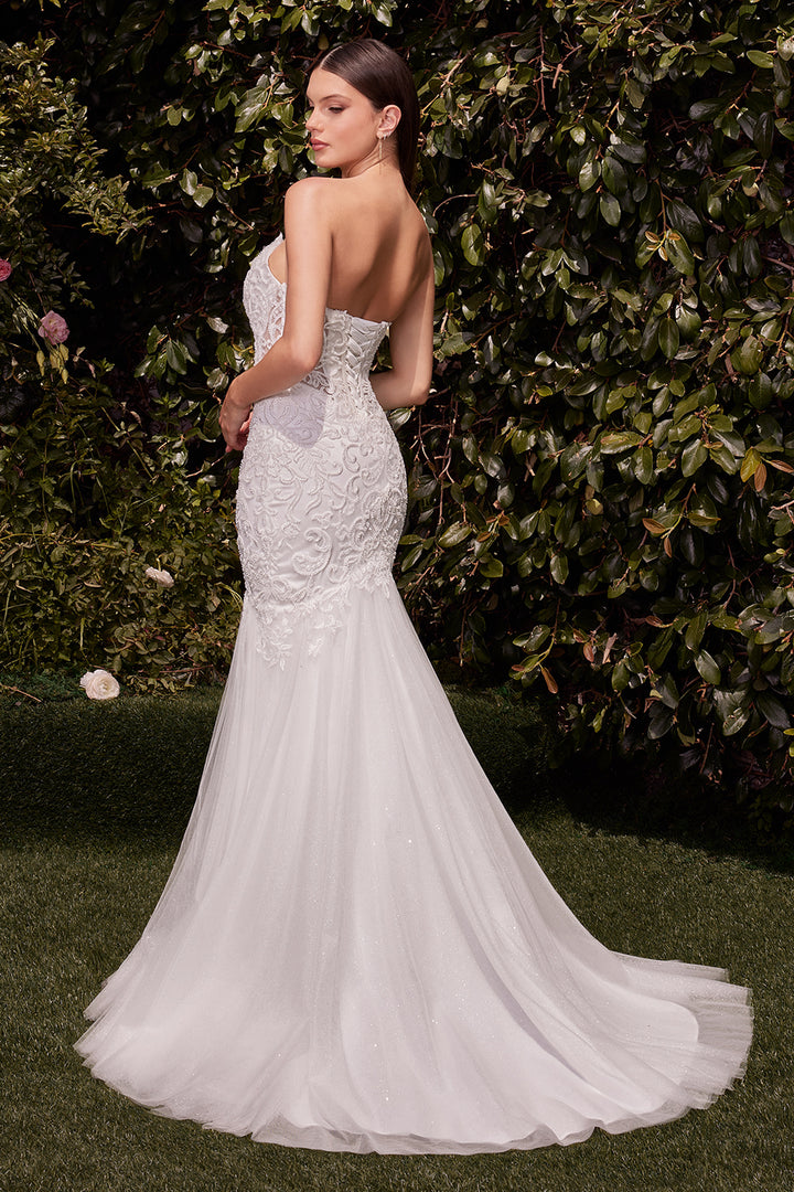 Strapless Mermaid Bridal Gown by Ladivine CDS482W