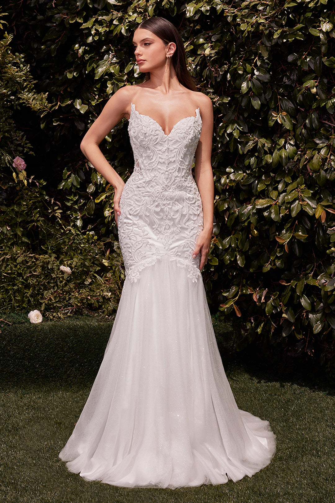 Strapless Mermaid Bridal Gown by Ladivine CDS482W
