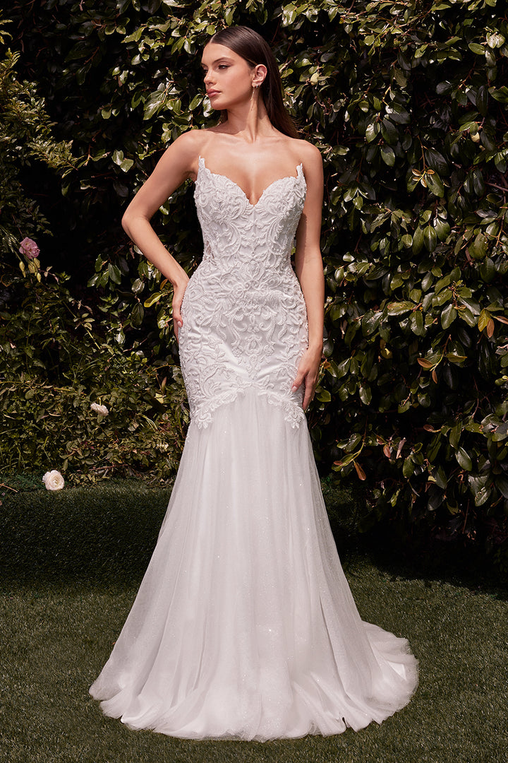 Strapless Mermaid Bridal Gown by Ladivine CDS482W