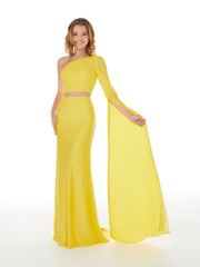 Fitted Long Sleeve Two Piece Gown by Studio 17 12853