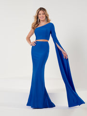 Fitted Long Sleeve Two Piece Gown by Studio 17 12853