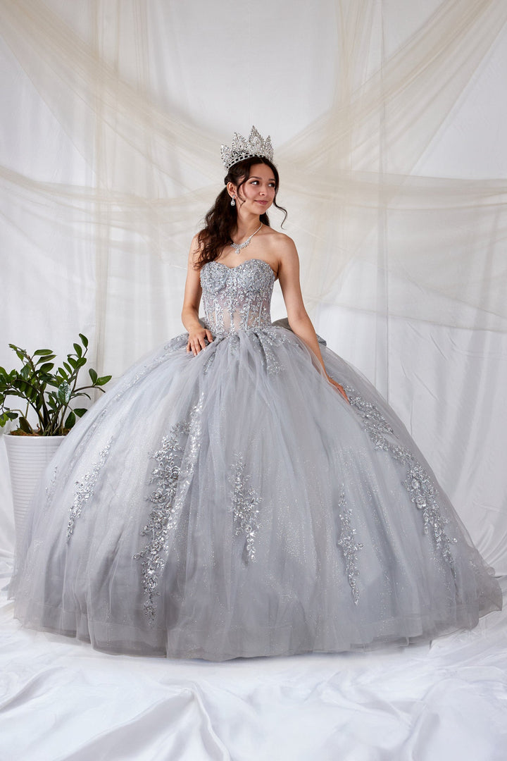 Applique Strapless Ball Gown by Calla SCL-30041