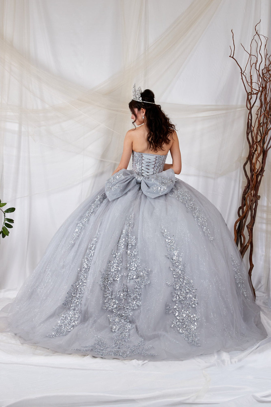 Applique Strapless Ball Gown by Calla SCL-30041