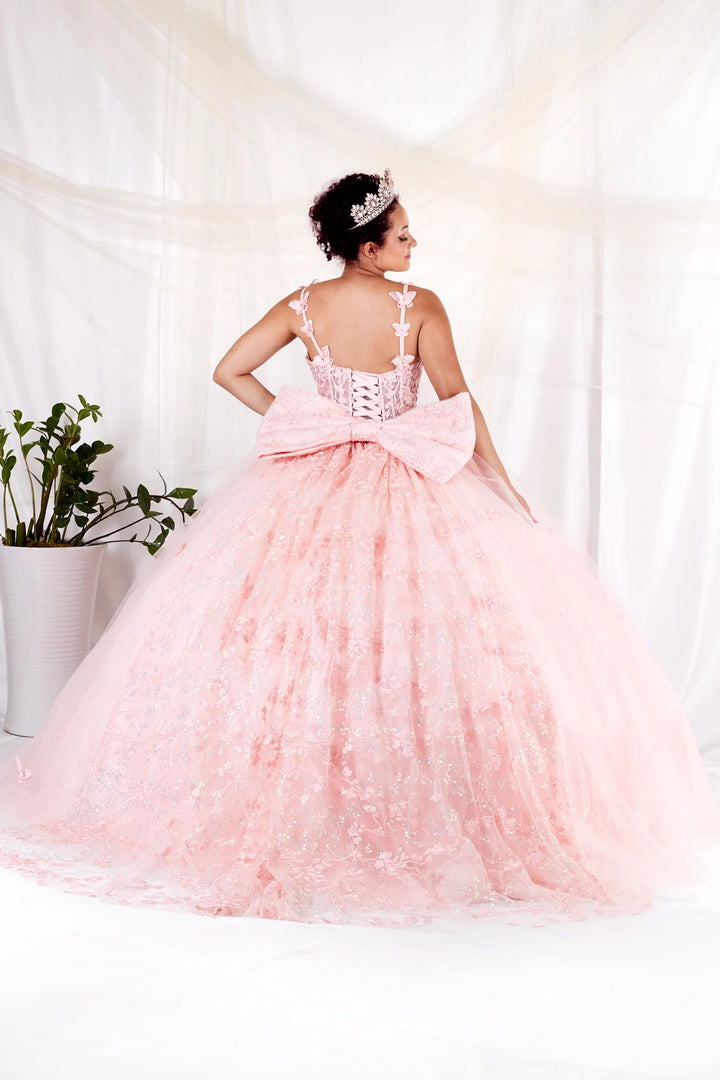 Applique Sleeveless Ball Gown by Calla SCL-30039