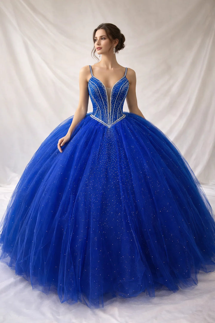 Beaded Sleeveless Ball Gown by Calla SCL-30017