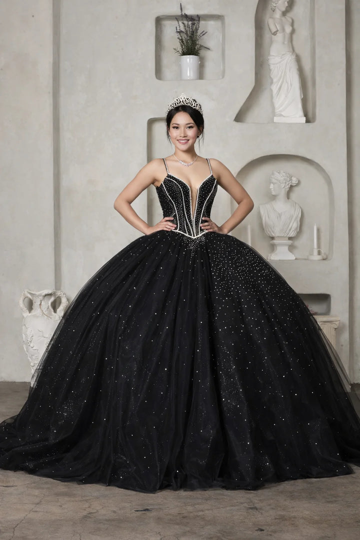 Beaded Sleeveless Ball Gown by Calla SCL-30017