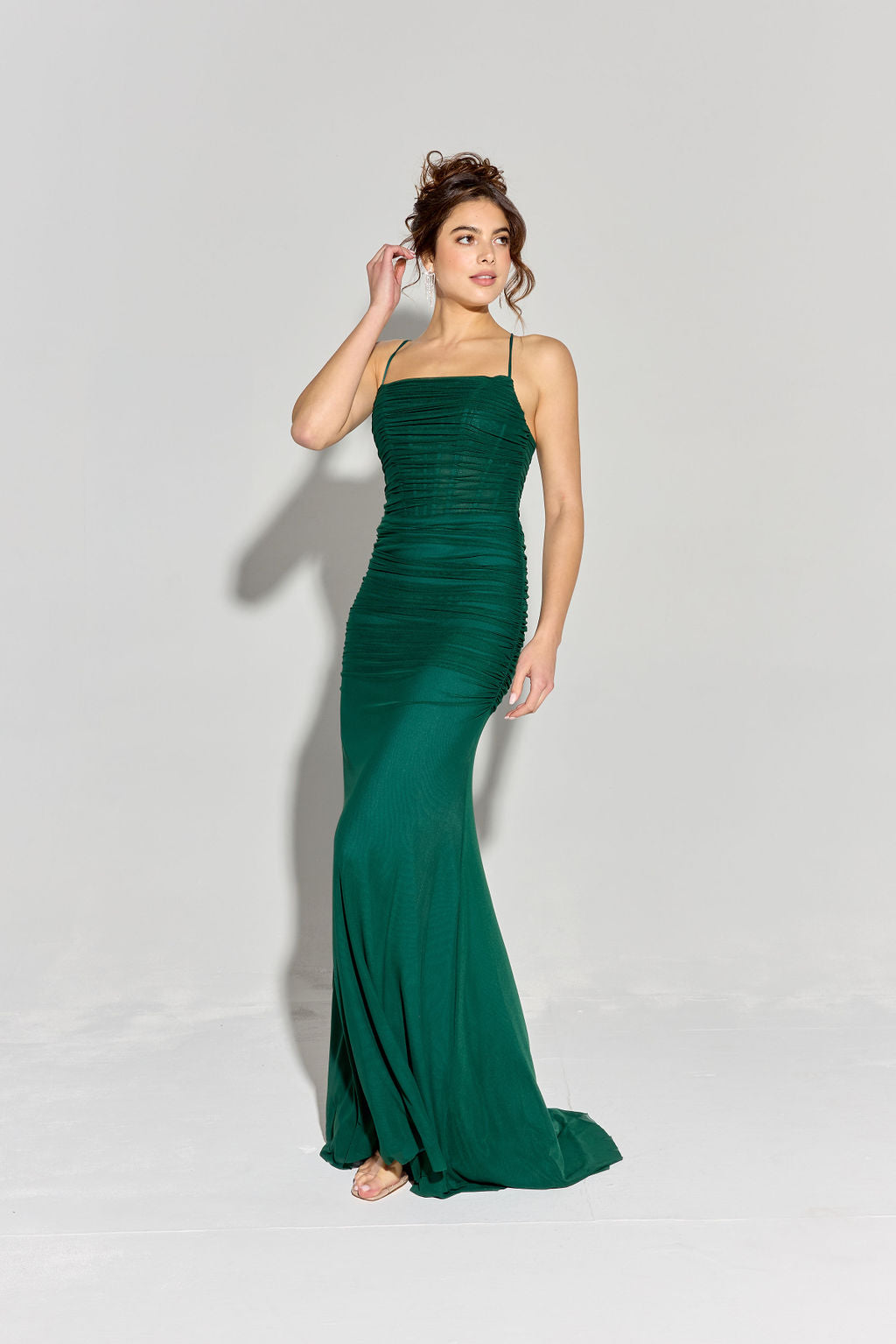 Jersey Fitted Sleeveless Gown by Eureka EK177