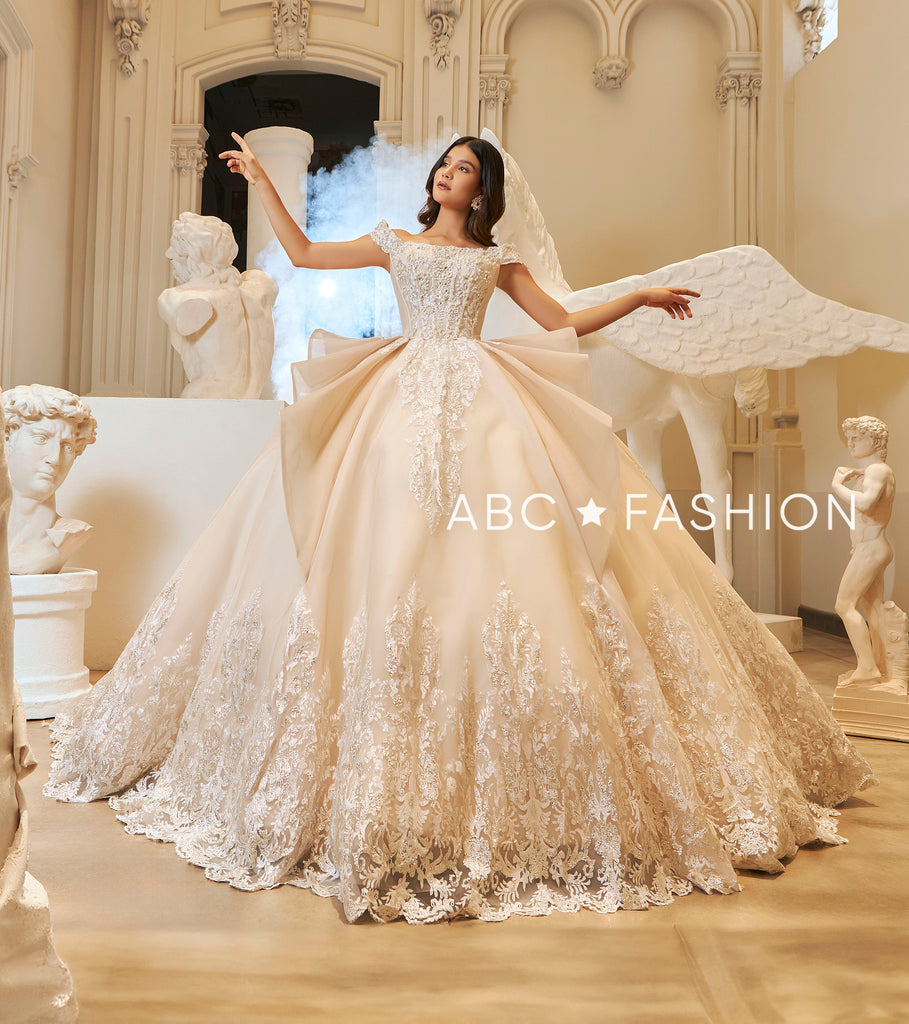 金色のコルダ 15th Anniversary FINAL Off Shoulder Quinceanera Dress by Ragazza EV66-666 – ABC Fashion