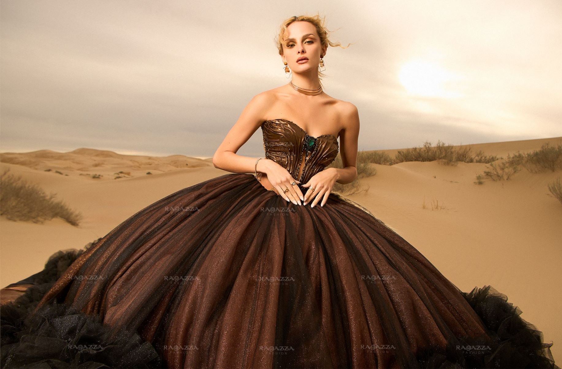 サ*エ様 LV dress Ruffled Quinceanera Dress by Ragazza EV82-682 – ABC Fashion