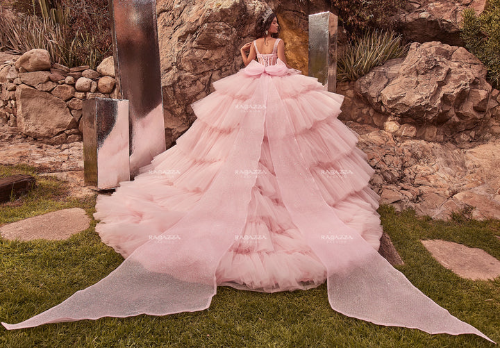 Sleeveless Tiered Quinceanera Dress by Ragazza EV89-689