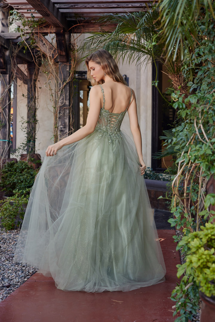 Beaded Sleeveless Ball Gown by Nox Anabel F1726