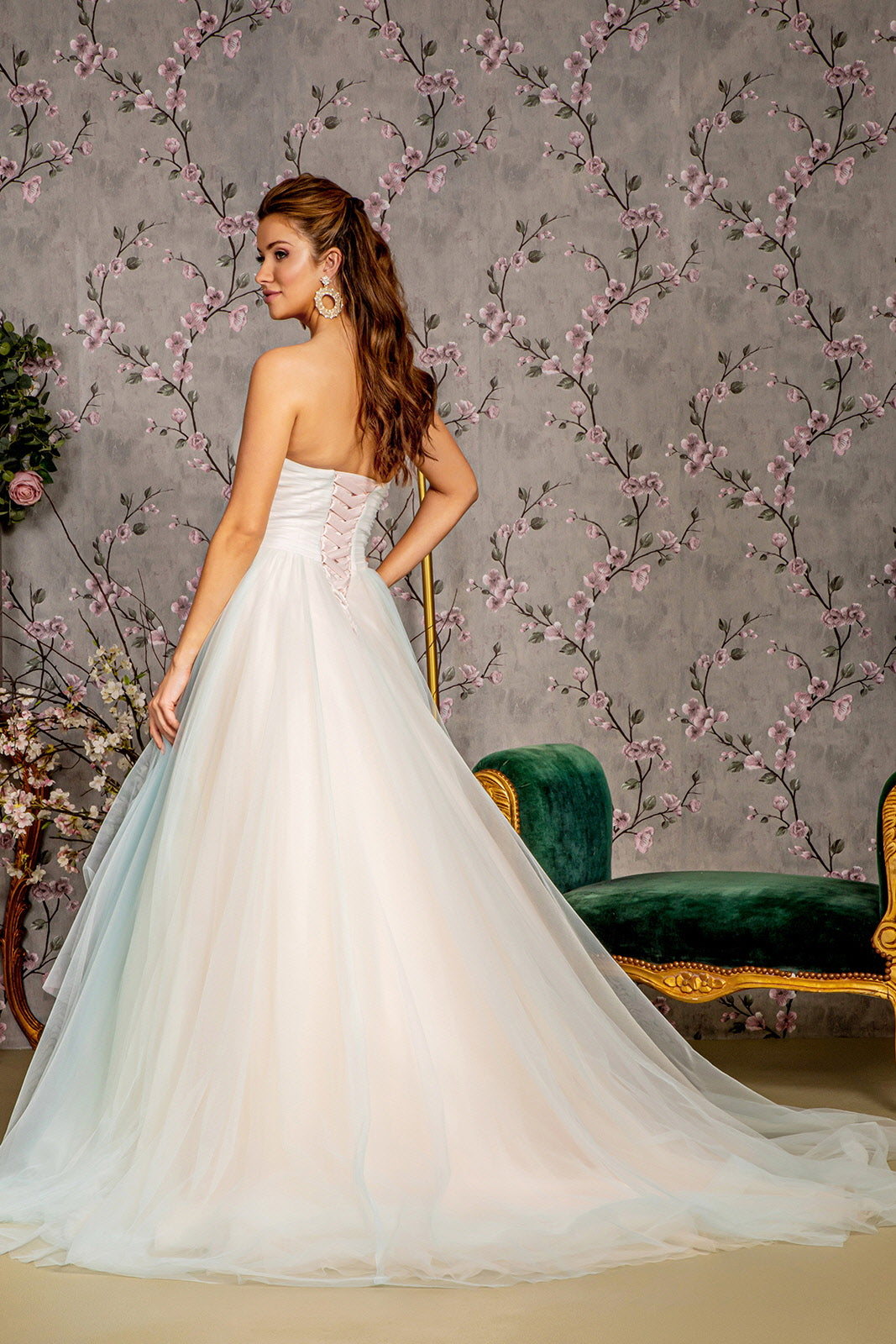 Applique Strapless A-line Ball Gown by GLS Gloria GL3244