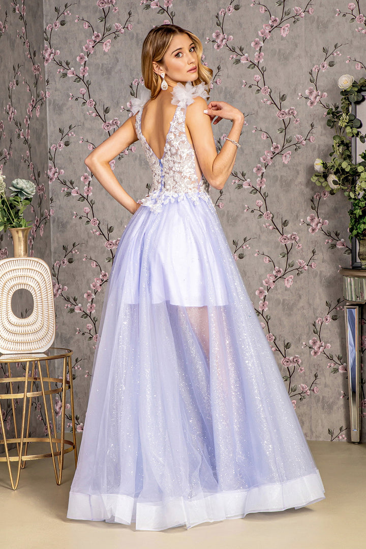 Applique Sleeveless Sheer A-line Gown by GLS Gloria GL3393